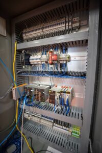 close up photo inside a controls system